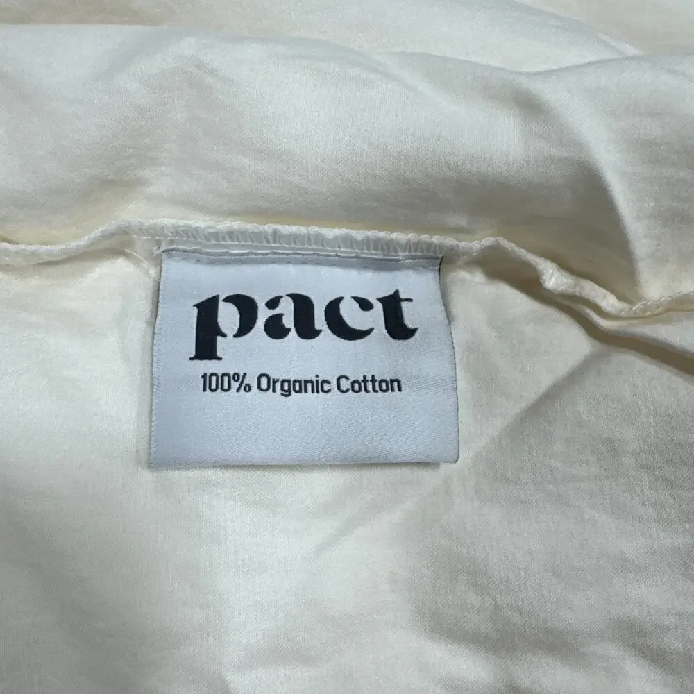 Pact Organic Standard Pillowcases (Set Of 2) In Bone